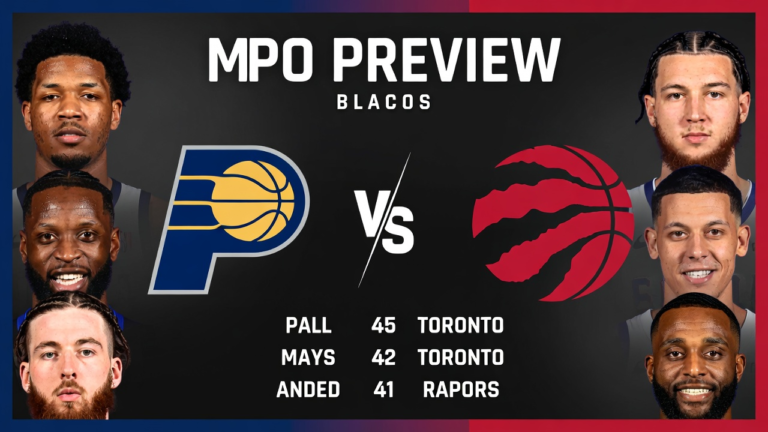 Indiana Pacers vs Toronto Raptors Match Player Stats