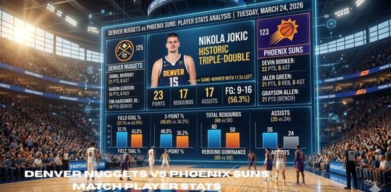 Denver Nuggets vs Phoenix Suns Match Player Stats