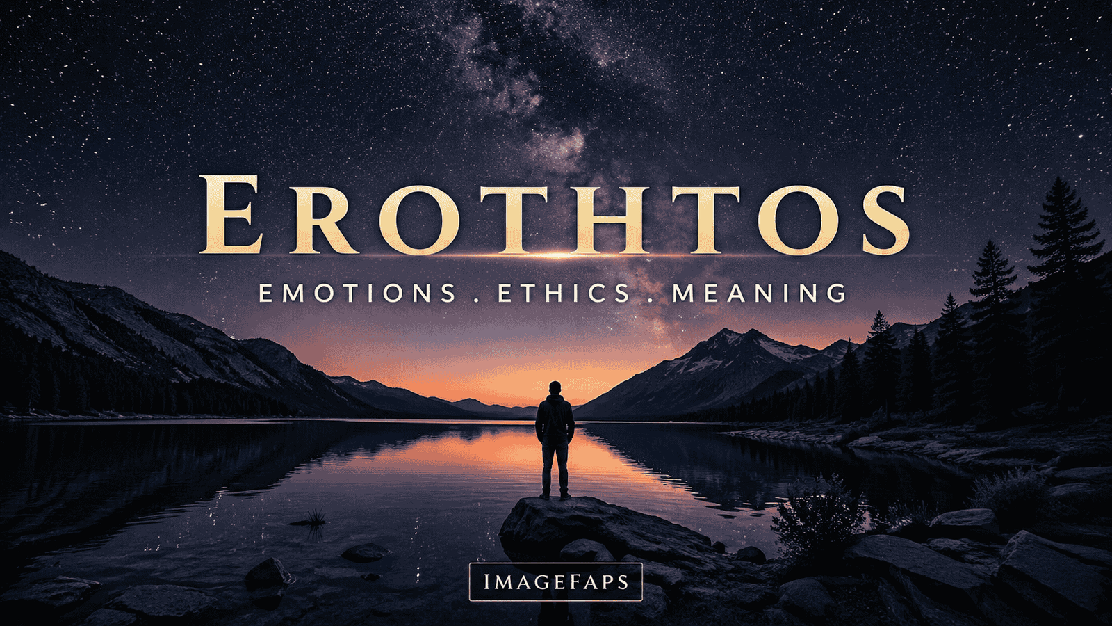 Erothtos concept image showing emotion, ethics, beauty, and meaningful connection in a modern artistic design