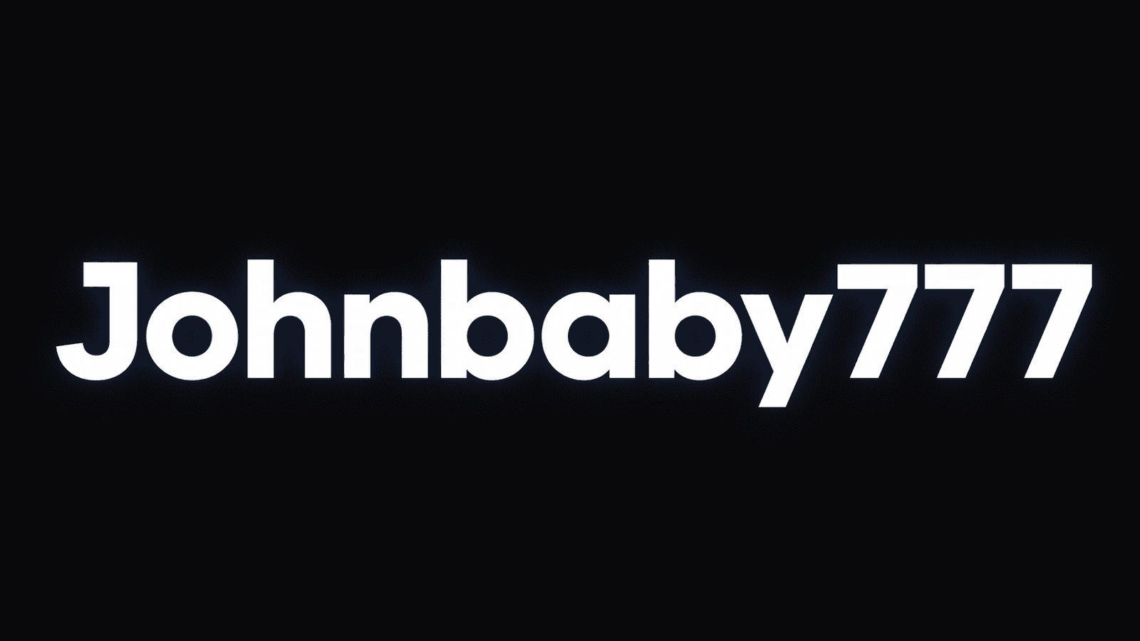 Johnbaby777 digital identity concept with a modern profile-style design showing a friendly and memorable online username with symbolic 777 branding.