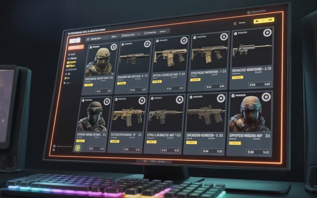 R6 Marketplace trading interface concept showing Rainbow Six Siege skins economy and advanced market strategy
