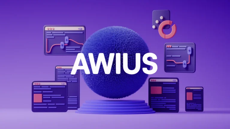 Awius modern digital branding concept with clean tech design and future-focused identity