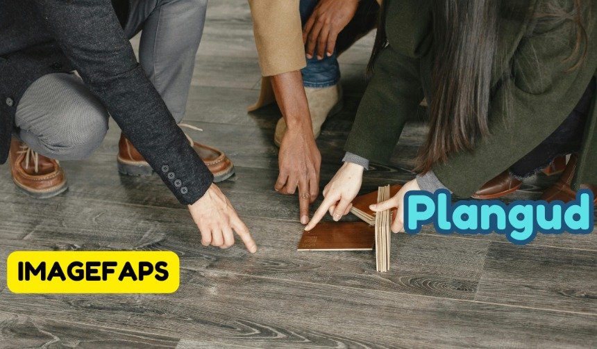 Plangud engineered flooring with modern wood texture, luxury interior design, durable waterproof surface, and contemporary home flooring style