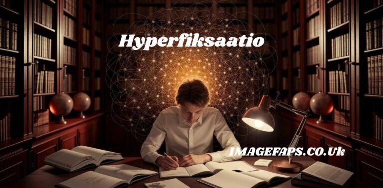 Hyperfiksaatio concept image showing intense focus, deep absorption, and time loss during a hobby or task.
