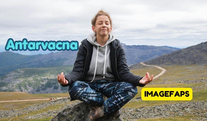 Antarvacna inner voice concept with meditation, mindfulness, emotional balance, self-reflection, and peaceful mental wellness environment