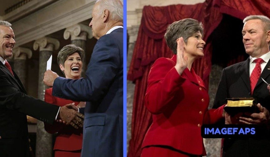Gail Ernst military background portrait with patriotic American theme, leadership symbolism, family values, political connection to Joni Ernst, professional lifestyle visuals, and public biography concept