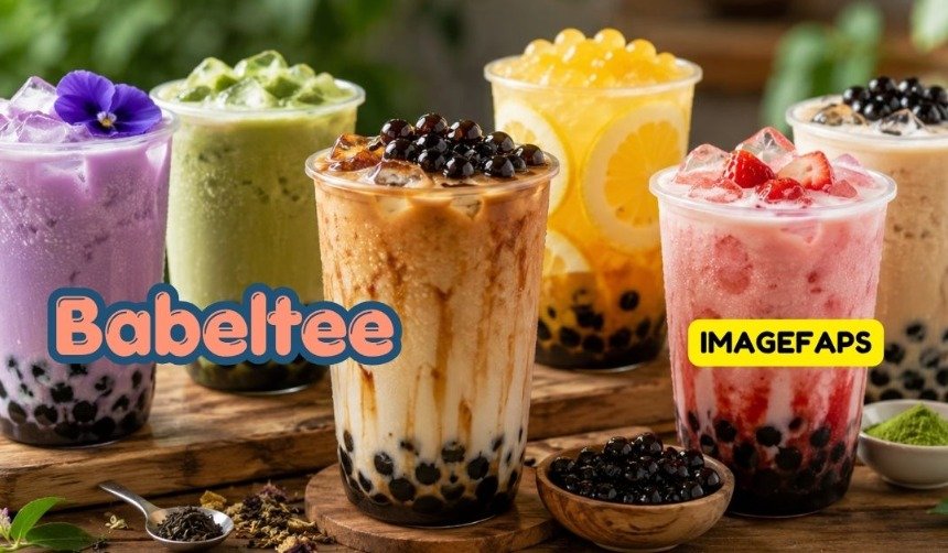 Babeltee wellness tea drink featuring premium tea, fresh fruit, probiotics, antioxidants, and customizable healthy beverage ingredients.