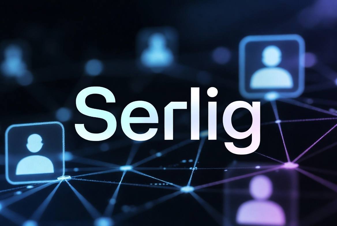 Serlig AI digital platform concept showing content creation, community networking, and smart interaction system