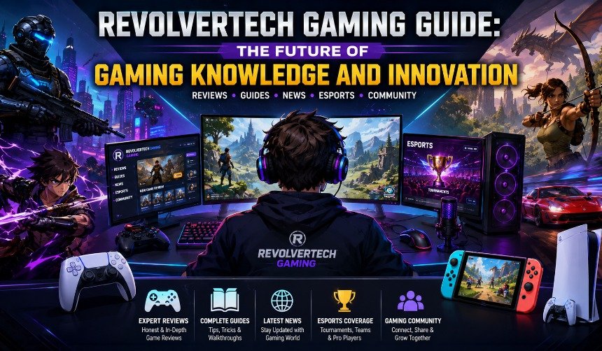 Gamer exploring advanced gaming technologies, esports updates, reviews and strategy guides through RevolverTech Gaming in 2026.