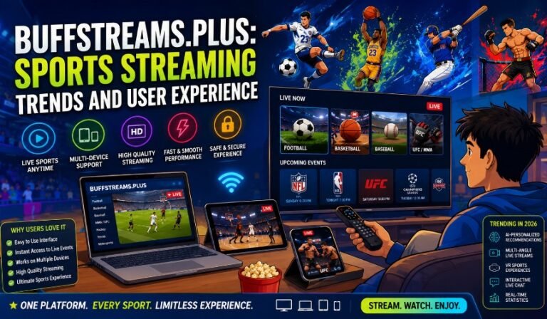 Sports fans watching live football, basketball, and combat sports on multiple digital devices representing modern sports streaming platforms in 2026.
