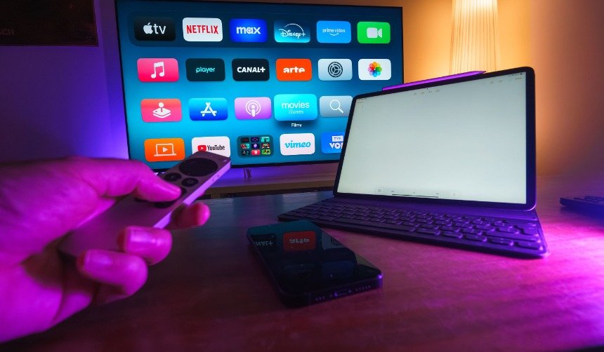 TVLIO IPTV Review 2026 showing live TV channels, movies, sports streaming and multi-device IPTV setup