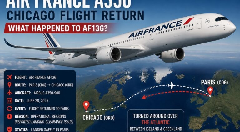 Air France A350 Chicago Flight Return: What Happened to AF136?