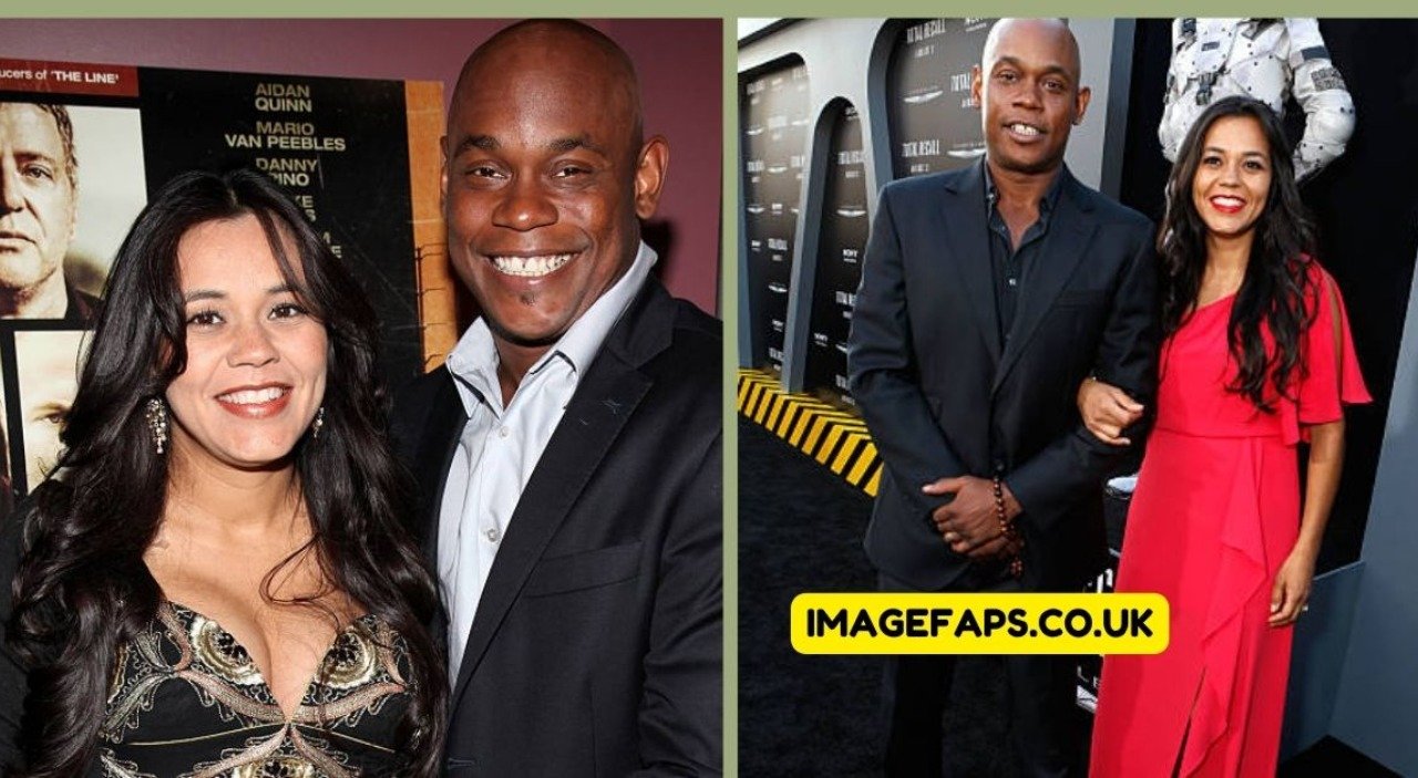 Mahiely Woodbine, wife of actor Bokeem Woodbine, attending a public event together